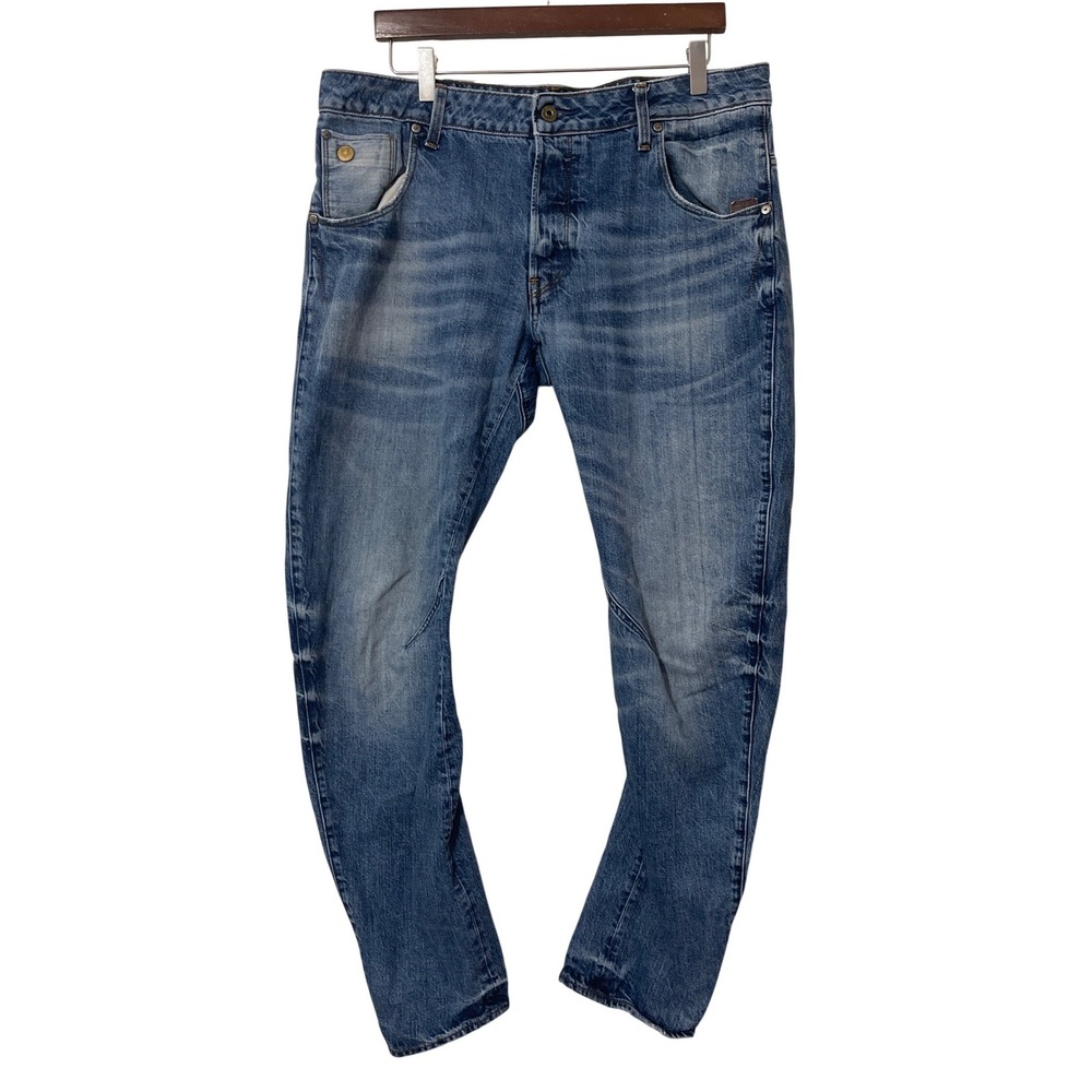 G-Star Raw Arc 3D Slim Jeans 36x32 Blue Denim Streetwear Gorpcore Moto Urban